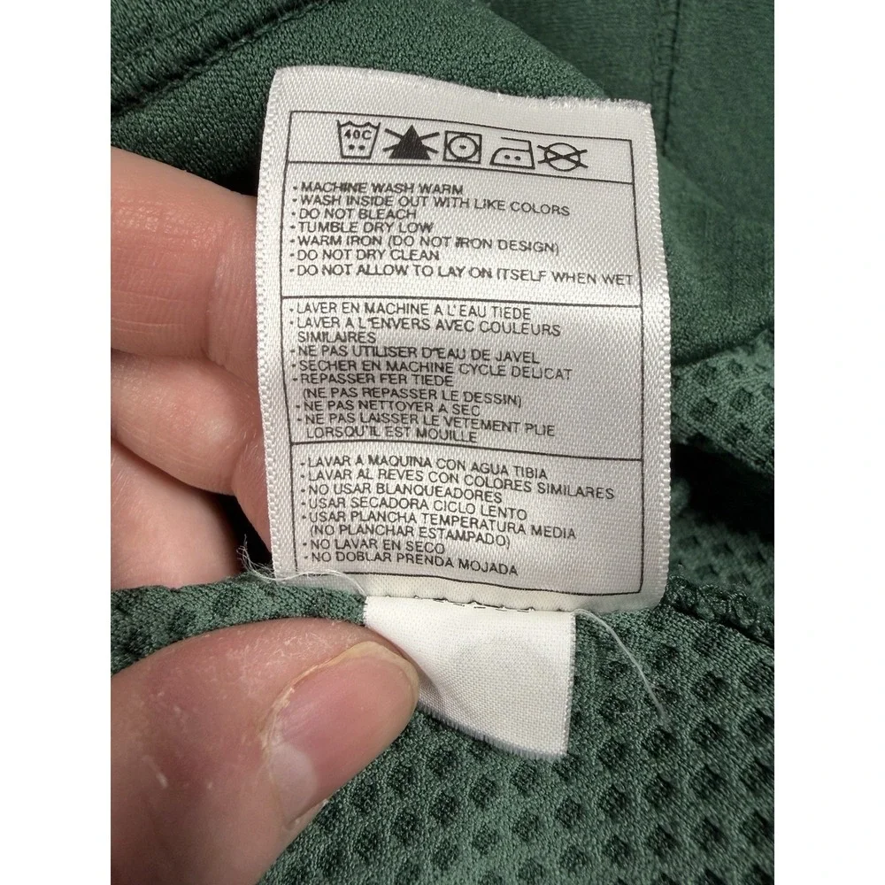 Nike Oregon Ducks Quarter Zip Shirt Youth Large L Green Pull Over Kids Gym Schoo